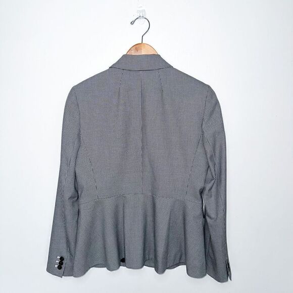 J. Crew Women’s Traditional Houndstooth Single Button Peplum Blazer - Picture 3 of 14